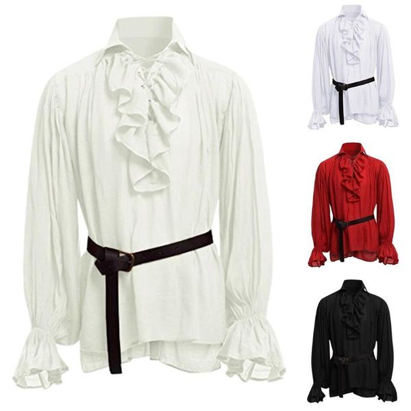 men shirts with bandage long sleeve medieval renaissance shirt gothic man warrior shirt plus size#t2, White;black
men shirts with bandage long sleeve medieval renaissance shirt gothic man warrior shirt plus size#t2, White;black