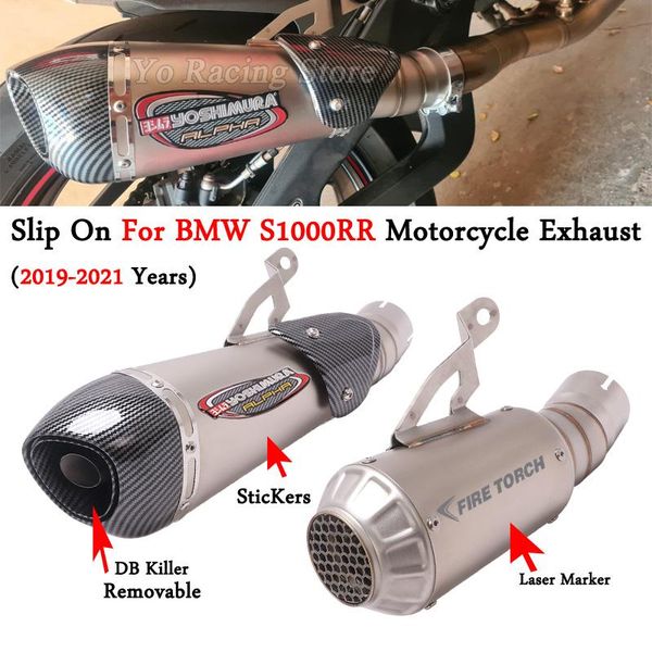 motorcycle exhaust system slip on for s1000rr 2021 gp racing escape modified mid link pipe with moto muffler db killer
motorcycle exhaust system slip on for s1000rr 2021 gp racing escape modified mid link pipe with moto muffler db killer
