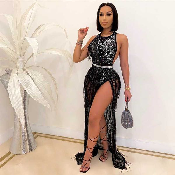 women's jumpsuits & rompers long party dresses evening mesh bodycon maxi with slit birthday outfits for club e3sw, Black;white
women's jumpsuits & rompers long party dresses evening mesh bodycon maxi with slit birthday outfits for club e3sw, Black;white