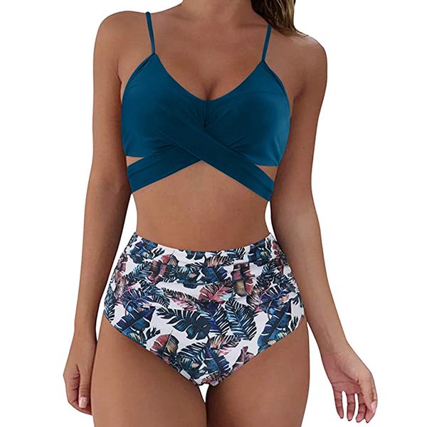 solid printed bottom bikini set swimwear women high waist swimsuit cross push up bikini plus size bathing suit xxl 210305, White;black
solid printed bottom bikini set swimwear women high waist swimsuit cross push up bikini plus size bathing suit xxl 210305, White;black