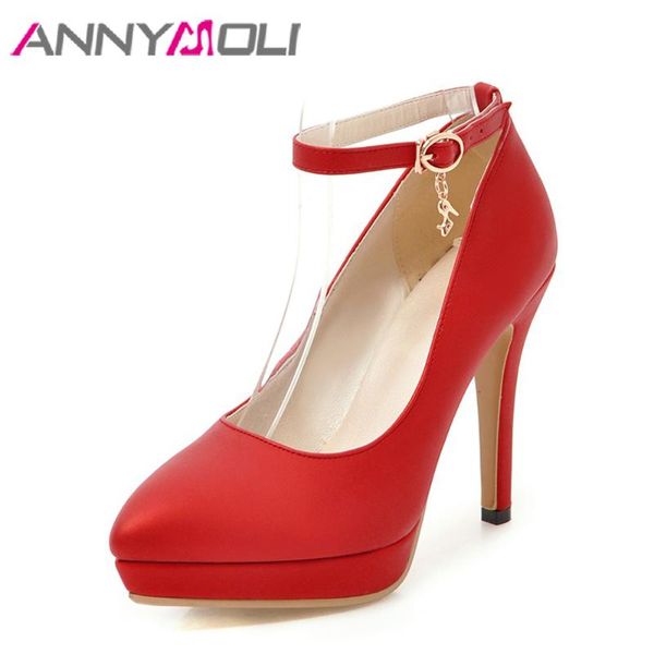 annymoli women pumps platform high heels bridal shoes pointed toe stiletto party shoes buckle 2021 spring red large size 33-43, Black
annymoli women pumps platform high heels bridal shoes pointed toe stiletto party shoes buckle 2021 spring red large size 33-43, Black
