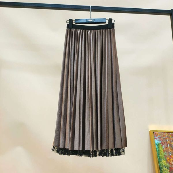 popular winter golden velvet autumn women's mesh and pleated fairy 2019 new mid long skirt with irregular yarn on both sides hot, White;black 
popular winter golden velvet autumn women's mesh and pleated fairy 2019 new mid long skirt with irregular yarn on both sides hot, White;black