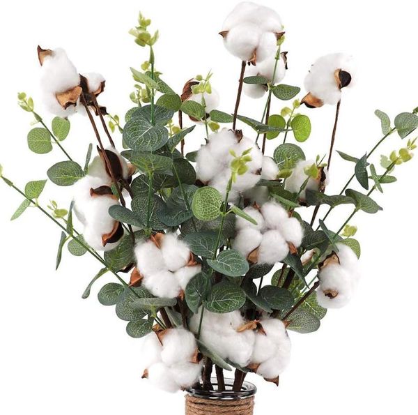 4 head natural cotton flower artificial plants bouquet diy fake floral branch for wedding party home garden decoration
4 head natural cotton flower artificial plants bouquet diy fake floral branch for wedding party home garden decoration