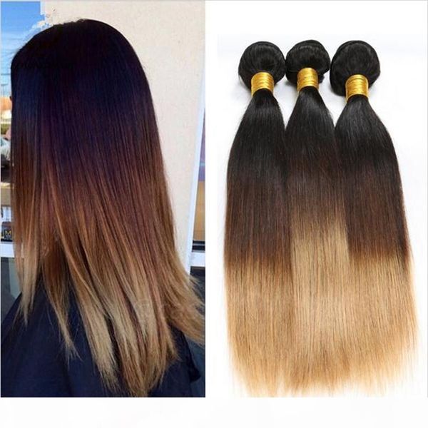 9a brazilian 1b 4 27 honey blonde ombre human hair weave 3pcs silky straight three tone colored virgin brazilian human hair bundles, Black
9a brazilian 1b 4 27 honey blonde ombre human hair weave 3pcs silky straight three tone colored virgin brazilian human hair bundles, Black