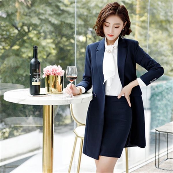 women's large size female autumn and winter new long section fashion temperament small skirt suit women business wear ir6h, White;black
women's large size female autumn and winter new long section fashion temperament small skirt suit women business wear ir6h, White;black