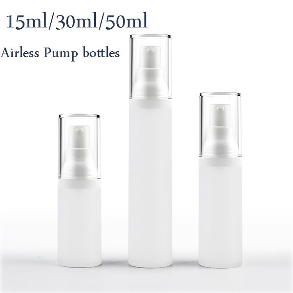 15ml 30ml 50ml Frosted PP Empty Airless Pump bottles Mini Portable Vacuum Cosmetic Lotion Treatment Pump Travel bottle
15ml 30ml 50ml Frosted PP Empty Airless Pump bottles Mini Portable Vacuum Cosmetic Lotion Treatment Pump Travel bottle