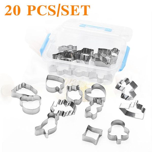 baking moulds 20pcs/set stainless steel cookie decorating biscuit diy mold heart round flower shape cutter mould christmas tools
baking moulds 20pcs/set stainless steel cookie decorating biscuit diy mold heart round flower shape cutter mould christmas tools
