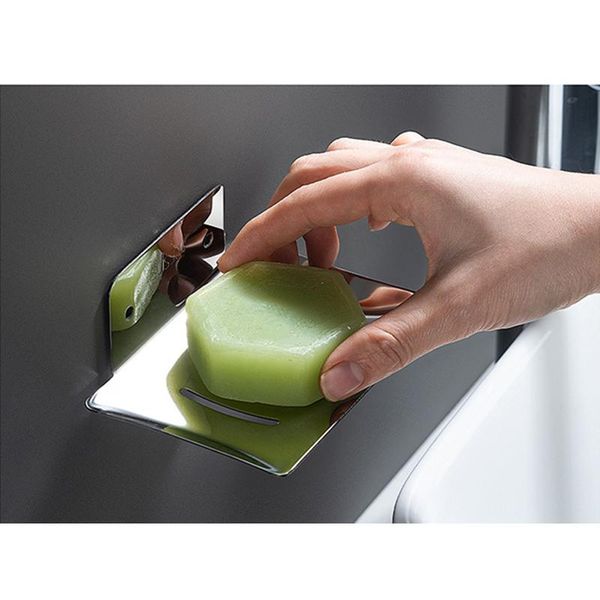 new no drilling stainless steel soap holder wall mounted sponge rack metal organizer household
new no drilling stainless steel soap holder wall mounted sponge rack metal organizer household