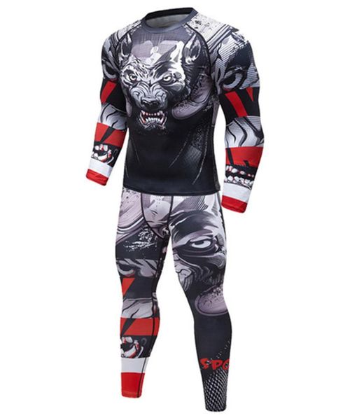 men's tracksuits man compression sports suit quick drying perspiration fitness training mma kit rashguard male sportswear jogging runni, Gray
men's tracksuits man compression sports suit quick drying perspiration fitness training mma kit rashguard male sportswear jogging runni, Gray