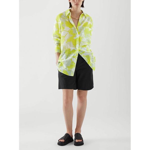 women's blouses & shirts 2021 spring and summer style ladies splicing single-breasted casual button up shirt, White
women's blouses & shirts 2021 spring and summer style ladies splicing single-breasted casual button up shirt, White