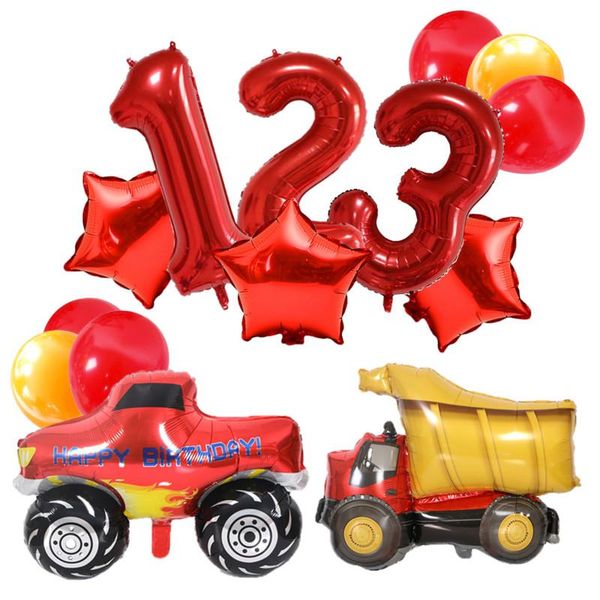 party decoration 10pcs red car foil balloon engineering vehicle fire truck number 0-9 balloons happy birthday decorations globos kids toys
party decoration 10pcs red car foil balloon engineering vehicle fire truck number 0-9 balloons happy birthday decorations globos kids toys