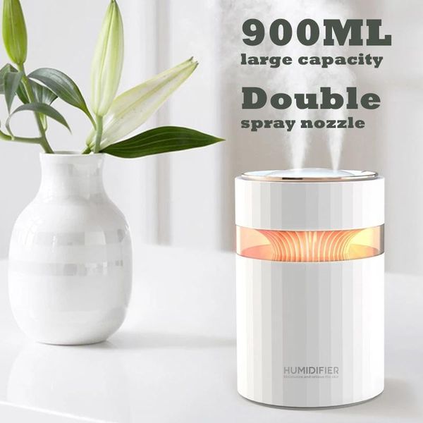 essential oils diffusers 900ml usb double spray air humidifier light oil aroma diffuser ultrasonic purifier mist for household car office
essential oils diffusers 900ml usb double spray air humidifier light oil aroma diffuser ultrasonic purifier mist for household car office