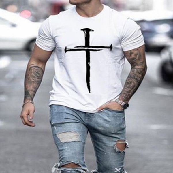 sell new men's t-shirts jesus christ cross 3d printed t-shirt summer casual all-match short-sleeved oversized round neck street fashion, White;black
sell new men's t-shirts jesus christ cross 3d printed t-shirt summer casual all-match short-sleeved oversized round neck street fashion, White;black