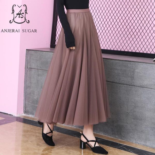 skirts 2021 tulle women 6 colour elastic high waist vestidos beach bohemian mesh pleated tutu grenadine maxi long skirt, Black
skirts 2021 tulle women 6 colour elastic high waist vestidos beach bohemian mesh pleated tutu grenadine maxi long skirt, Black