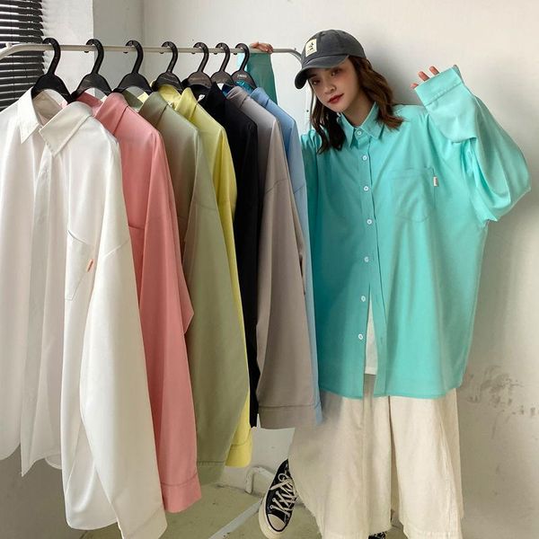 men's casual shirts 8-color long sleeve shirt solid color loose male cothes tide fashion coats multi-size camisa masculina, White;black
men's casual shirts 8-color long sleeve shirt solid color loose male cothes tide fashion coats multi-size camisa masculina, White;black