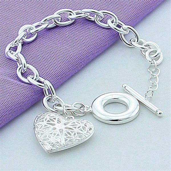 charm bracelets 925 silver delicate heart po frame to-clasp bracelet for women wedding engagement birthday anniversary fashion jewelry, Golden;silver
charm bracelets 925 silver delicate heart po frame to-clasp bracelet for women wedding engagement birthday anniversary fashion jewelry, Golden;silver