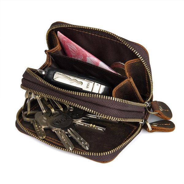 card holders vintage man short wallet cow leather holder male key purse case zipper coin chnage, Brown;gray
card holders vintage man short wallet cow leather holder male key purse case zipper coin chnage, Brown;gray