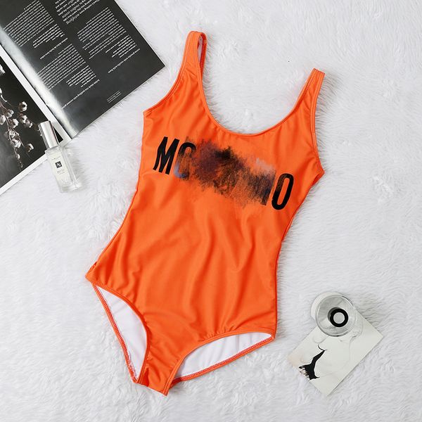 open fashion brand swimsuit women's feeling 2022 new back triangle one piece letter solid color holiday swimsuit, White;black
open fashion brand swimsuit women's feeling 2022 new back triangle one piece letter solid color holiday swimsuit, White;black