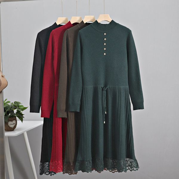 new vintage 2021 long knit women straight winter thick fur sweater dress drawstring lace stiching christmas party dresses t0q4, Black;gray
new vintage 2021 long knit women straight winter thick fur sweater dress drawstring lace stiching christmas party dresses t0q4, Black;gray