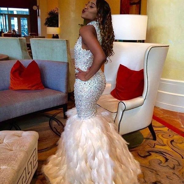 stunning 2021 new sequined feather prom es long rhinestones beaded high neck formal gowns floor length evening pageant d9zh, White;pink
stunning 2021 new sequined feather prom es long rhinestones beaded high neck formal gowns floor length evening pageant d9zh, White;pink