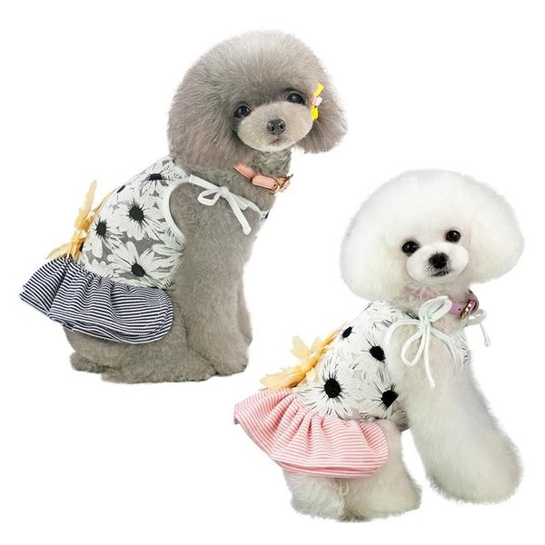 dog apparel charming pet spring summer sling skirt, big sunflower on back, classical stripes hem,small & medium dogs sleeveless dress
dog apparel charming pet spring summer sling skirt, big sunflower on back, classical stripes hem,small & medium dogs sleeveless dress