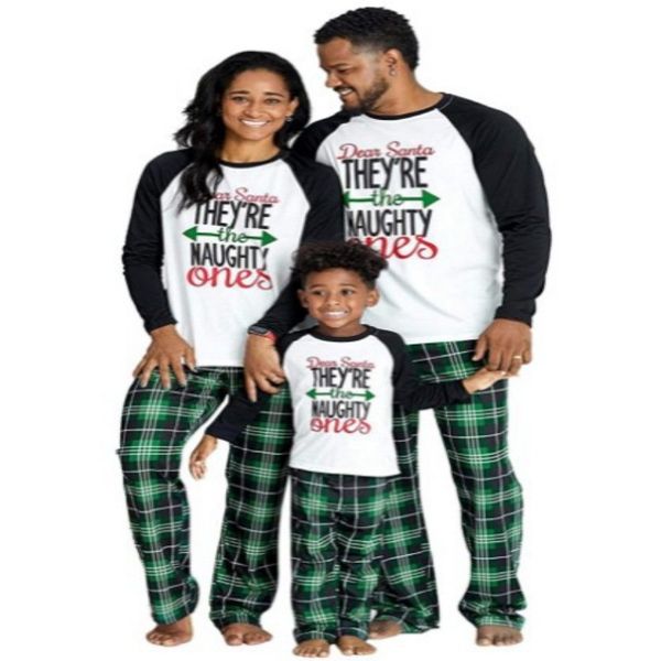 christmas matching outfits family pajamas sets xmas pj's letter print and plaid pants jammies sleepwear, Blue
christmas matching outfits family pajamas sets xmas pj's letter print and plaid pants jammies sleepwear, Blue