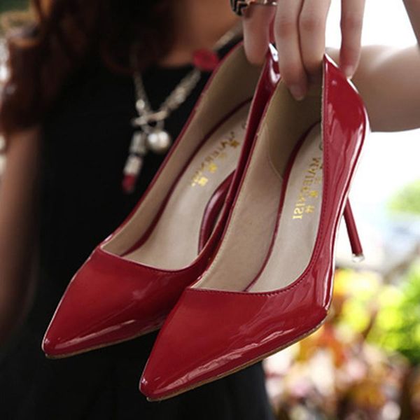 dress shoes large size high heel pumps classic office ladies pointed toe wedding basic models, Black
dress shoes large size high heel pumps classic office ladies pointed toe wedding basic models, Black
