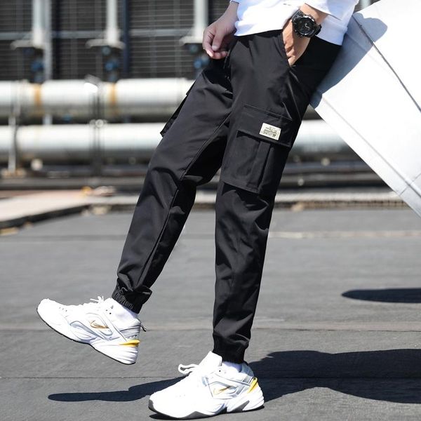 men's pants 2021 casual pockets trackpants male fashion harem joggers men long trousers cargo highquality pant streetwear, Black
men's pants 2021 casual pockets trackpants male fashion harem joggers men long trousers cargo highquality pant streetwear, Black