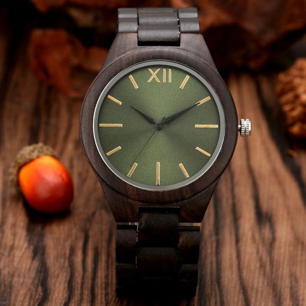 wristwatches men's watch wood clock retro green dial with gold nails full ebony adjustable wooden band sports causal dress relogio masc, Slivery;brown
wristwatches men's watch wood clock retro green dial with gold nails full ebony adjustable wooden band sports causal dress relogio masc, Slivery;brown