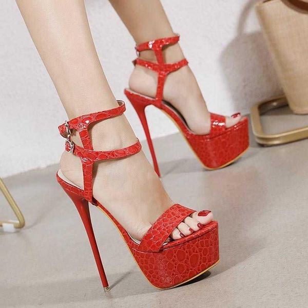 dress shoes 16cm super high heel waterproof platform nightclub fashion stone sandals female, Black
dress shoes 16cm super high heel waterproof platform nightclub fashion stone sandals female, Black