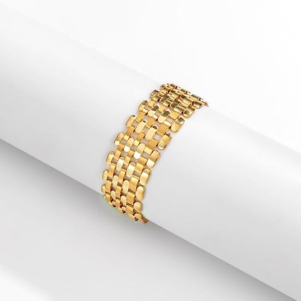 link, chain chic gold silver color metal texture bracelet for women wide geometric bangle&bracelet bijoux femme jewelry party gift, Black
link, chain chic gold silver color metal texture bracelet for women wide geometric bangle&bracelet bijoux femme jewelry party gift, Black