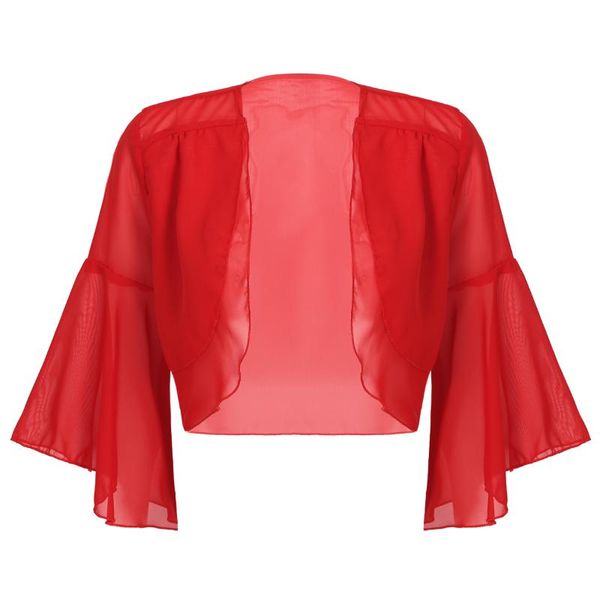 women's jackets womens bridesmaid fashion mesh shrug flare sleeves layered open front bolero shawl cropped chiffon cardigan cover ups, Black;brown
women's jackets womens bridesmaid fashion mesh shrug flare sleeves layered open front bolero shawl cropped chiffon cardigan cover ups, Black;brown