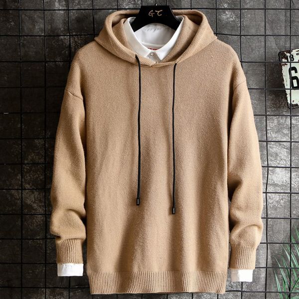 2021 new sweater men clothes fall winter clothing long sleeve knitted pullover plus size hooded korean style solid jk63, White;black
2021 new sweater men clothes fall winter clothing long sleeve knitted pullover plus size hooded korean style solid jk63, White;black