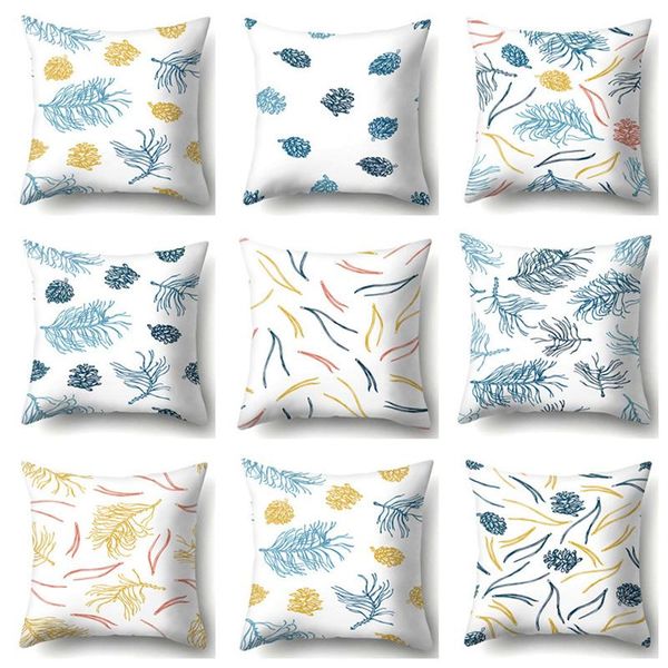 cushion/decorative pillow summer tropical plants decorative pillowcase blue leaves throw case polyester cover kussensloop
cushion/decorative pillow summer tropical plants decorative pillowcase blue leaves throw case polyester cover kussensloop