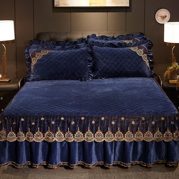 sheets & sets crystal velvet bed skirt, lace quilted cotton, thick warmth bedspread, non-slip mattress cover, european-style bedding sheet
sheets & sets crystal velvet bed skirt, lace quilted cotton, thick warmth bedspread, non-slip mattress cover, european-style bedding sheet