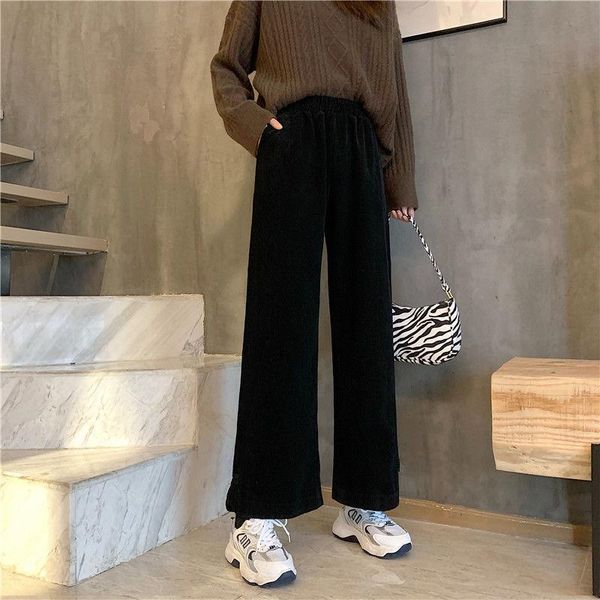 women's pants & capris wide leg straight autumn and winter 2021 loose thin casual plush thickened high waist, Black;white
women's pants & capris wide leg straight autumn and winter 2021 loose thin casual plush thickened high waist, Black;white
