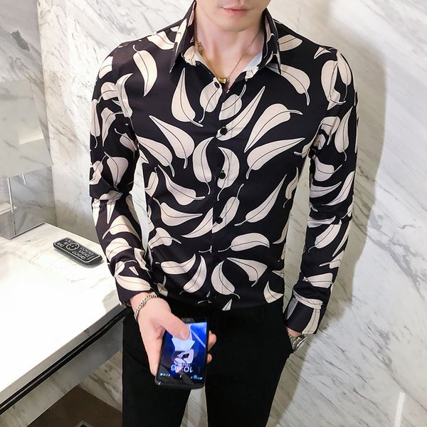 new simple 2021 british black male shirts long-sleeve fingerprint fine-tuning casual club prom streetwear blouse homme 3xl-m vn6m, Black;brown
new simple 2021 british black male shirts long-sleeve fingerprint fine-tuning casual club prom streetwear blouse homme 3xl-m vn6m, Black;brown