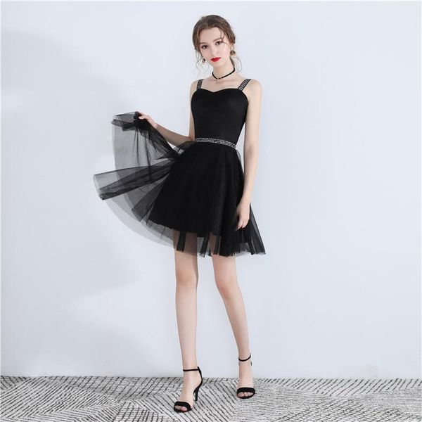 women's swimwear evening dress 2021 summer student temperament short banquet, White;black
women's swimwear evening dress 2021 summer student temperament short banquet, White;black