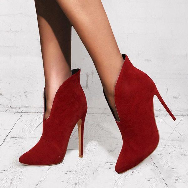 boots fashion autumn spring suede leather v sharp women ankle high heels western cowboy botas pointed toe shoes woman pumps, Black
boots fashion autumn spring suede leather v sharp women ankle high heels western cowboy botas pointed toe shoes woman pumps, Black