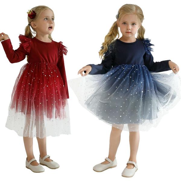 Girl's Dresses Baby Girl Autumn Long Sleeve Dress Shinny Sequins Tulle Tutu Children Birthday Party Casual Wear Princess Girls Clothes, Red;yellow
Girl's Dresses Baby Girl Autumn Long Sleeve Dress Shinny Sequins Tulle Tutu Children Birthday Party Casual Wear Princess Girls Clothes, Red;yellow