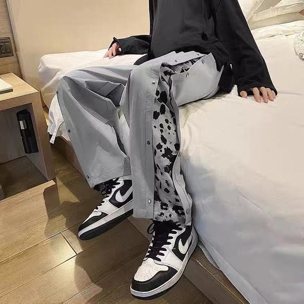 men button leopard joggers pants 2021 mens japanese streetwear hip hop sweatpants male korean fashions track pants, Black
men button leopard joggers pants 2021 mens japanese streetwear hip hop sweatpants male korean fashions track pants, Black