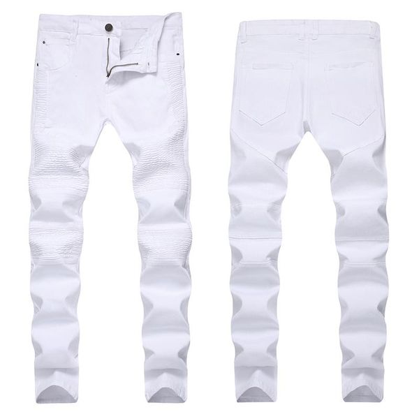 men's jeans skinny stretch casual high-quality brand motorcycle arrival pants cotton, Blue
men's jeans skinny stretch casual high-quality brand motorcycle arrival pants cotton, Blue