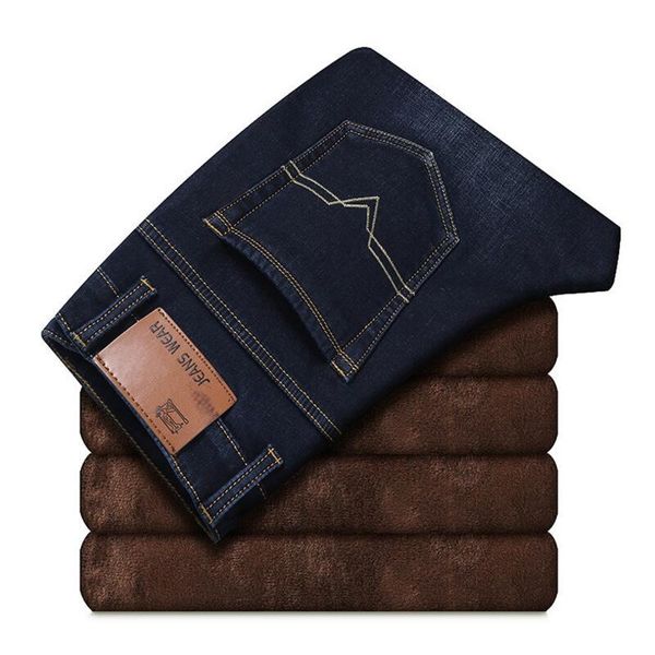 men's jeans black denim men winter fleece thicker warm long pants male stretch slim fit solid blue 40
men's jeans black denim men winter fleece thicker warm long pants male stretch slim fit solid blue 40
