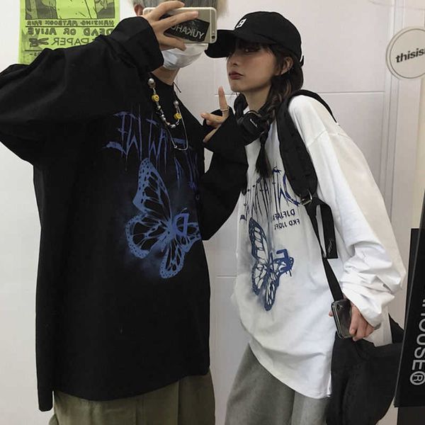 women's t-shirt cute couple streetwear summer butterfely t shirt women harajuku short sleeves tee hip hop gothic high street tshirt h0, White
women's t-shirt cute couple streetwear summer butterfely t shirt women harajuku short sleeves tee hip hop gothic high street tshirt h0, White