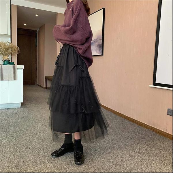retro high waist party women skirt tutu kawaii irregular puffy tulle long black korean style midi mesh sweet goddess
retro high waist party women skirt tutu kawaii irregular puffy tulle long black korean style midi mesh sweet goddess