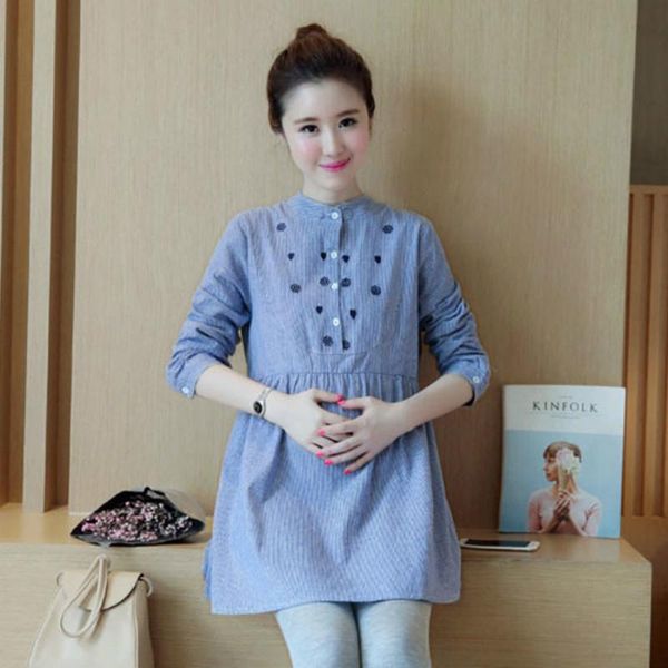 maternity dresses 2021 korean fashion pregnant women skirt elegant summer striped women's shirt long sleeve loose pregnancy dress vesti, White
maternity dresses 2021 korean fashion pregnant women skirt elegant summer striped women's shirt long sleeve loose pregnancy dress vesti, White