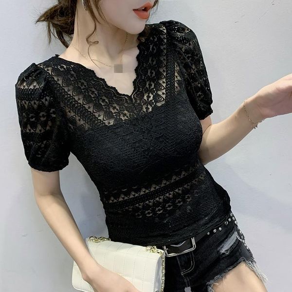 women's t-shirt summer european clothes hollow out lace women ropa mujer shirt short sleeve with chest wrap tees 2021 t05303, White
women's t-shirt summer european clothes hollow out lace women ropa mujer shirt short sleeve with chest wrap tees 2021 t05303, White