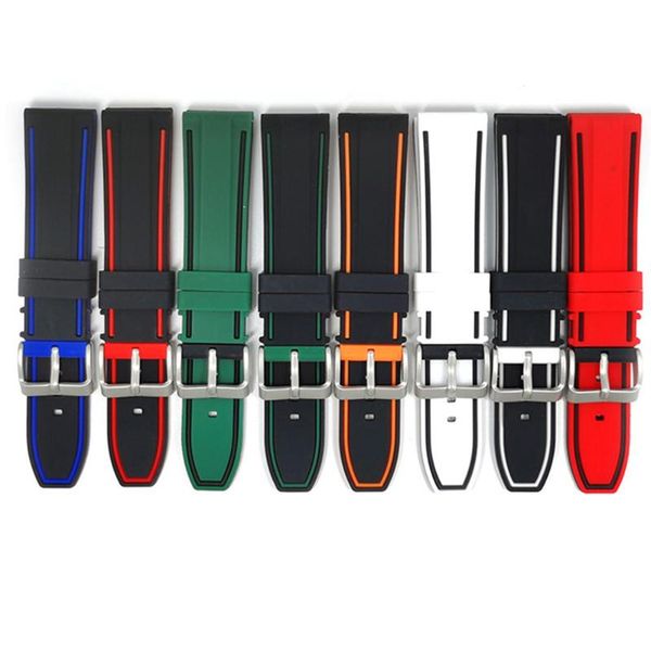 watch bands 22mm silicone strap watchband men women universal sport waterproof double color band bracelet accessories, Black;brown
watch bands 22mm silicone strap watchband men women universal sport waterproof double color band bracelet accessories, Black;brown