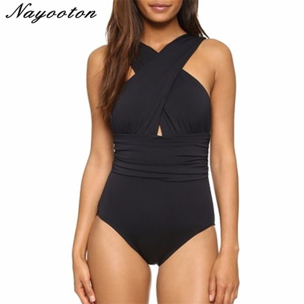 plus size women swimwear cross swimsuit cut out halter beach bathing suit swimsuits 210728, White;black
plus size women swimwear cross swimsuit cut out halter beach bathing suit swimsuits 210728, White;black