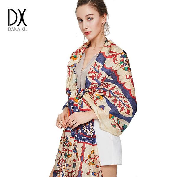 scarves 2021 silk long scarf women design beach blanket shawl wear swimwear bandana hijab face shield foulard 245*110, Blue;gray
scarves 2021 silk long scarf women design beach blanket shawl wear swimwear bandana hijab face shield foulard 245*110, Blue;gray